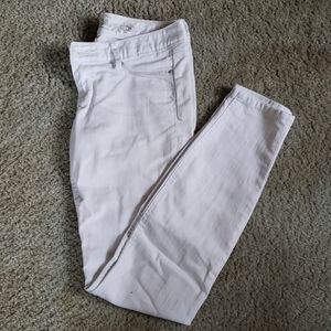 Express Low Rise White Jean Leggings